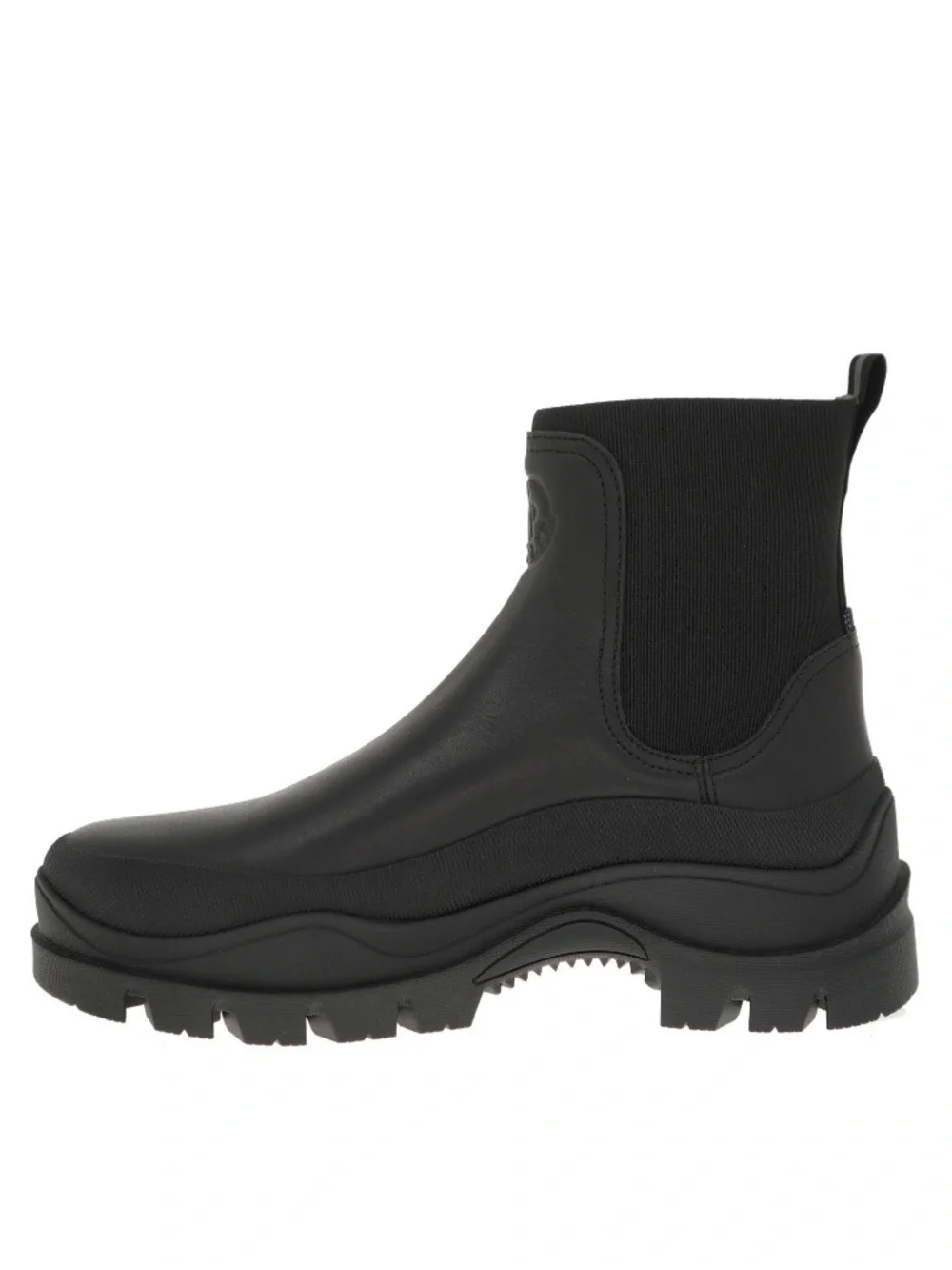 Moncler Men Larue Chelsea Ankle Boots Black Leather Size 9 US New